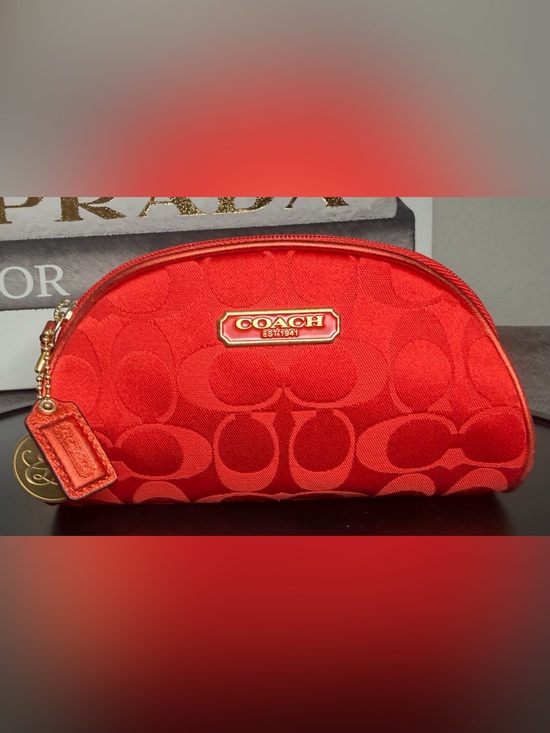 Coach Handbags - Coach x Estée Lauder Limited Edition Red Cosmetic Bag No. D1073-B903